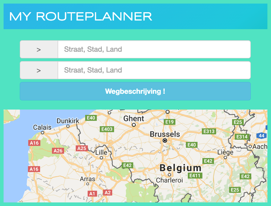 Wissen Opnieuw schieten Vorige Google Maps Routeplanner - My Routeplanner België en Vlaanderen